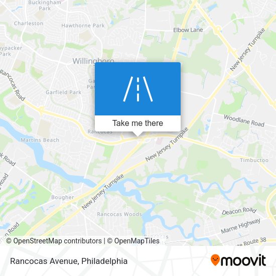 Mapa de Rancocas Avenue