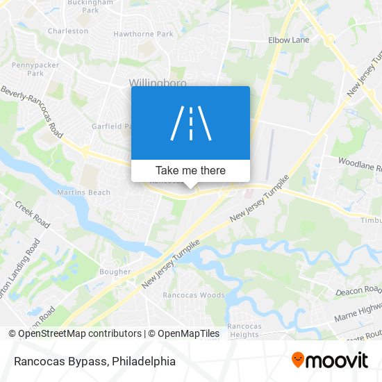 Rancocas Bypass map