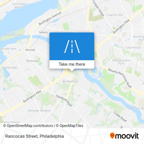 Rancocas Street map