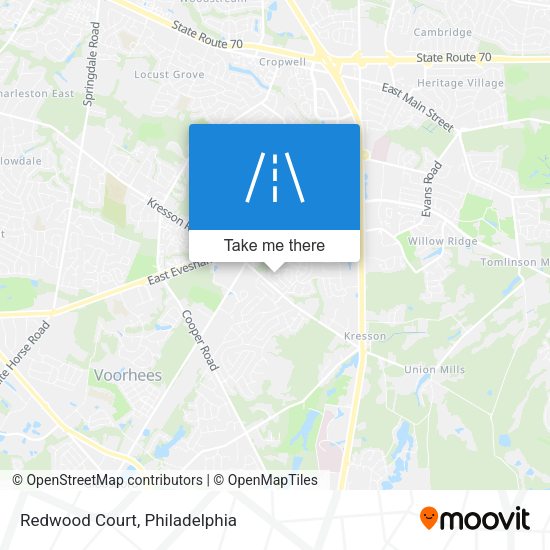Mapa de Redwood Court