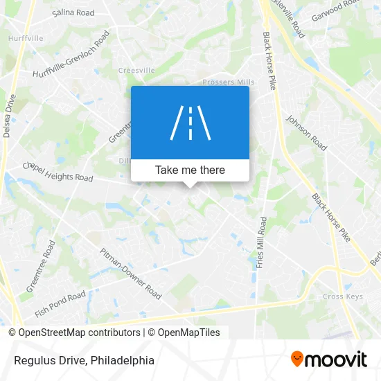 Regulus Drive map