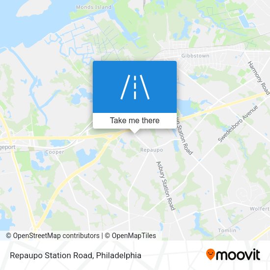 Repaupo Station Road map