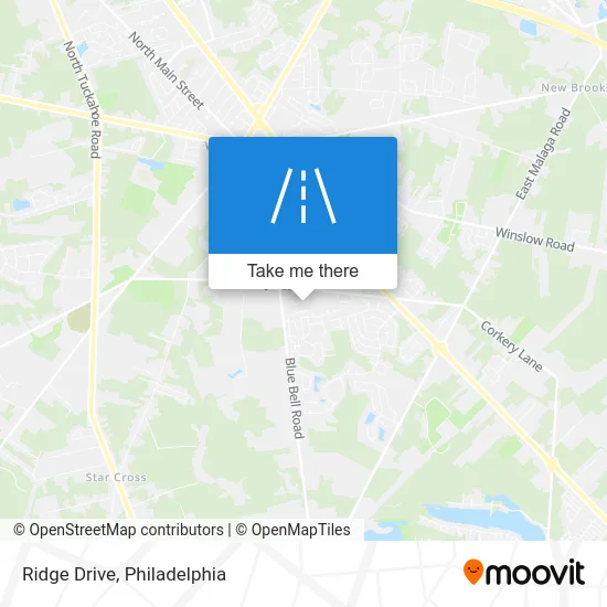 Ridge Drive map
