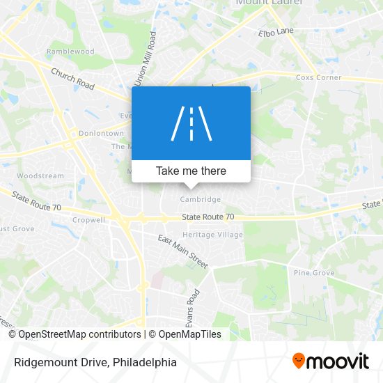 Mapa de Ridgemount Drive
