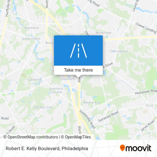 Mapa de Robert E. Kelly Boulevard