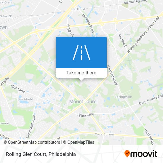 Rolling Glen Court map