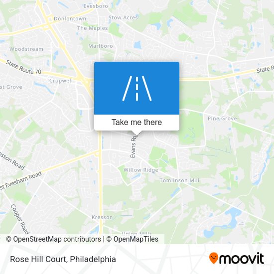 Rose Hill Court map