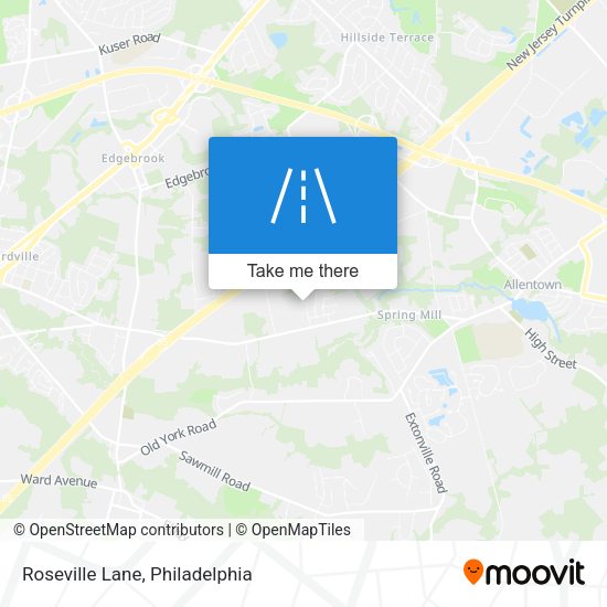 Mapa de Roseville Lane