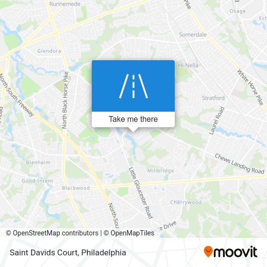 Saint Davids Court map