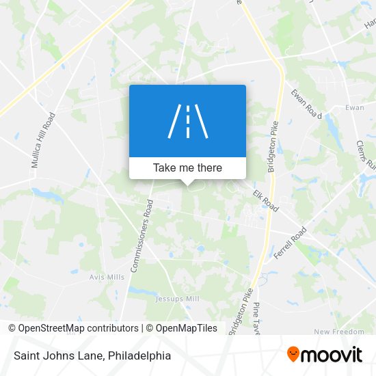 Mapa de Saint Johns Lane