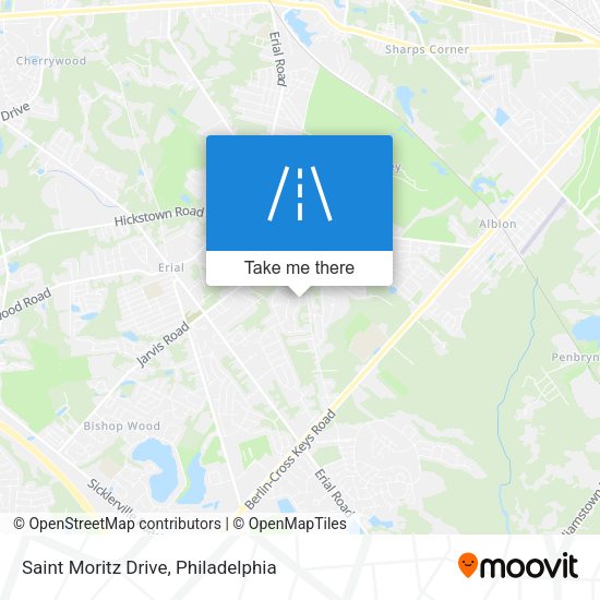 Mapa de Saint Moritz Drive