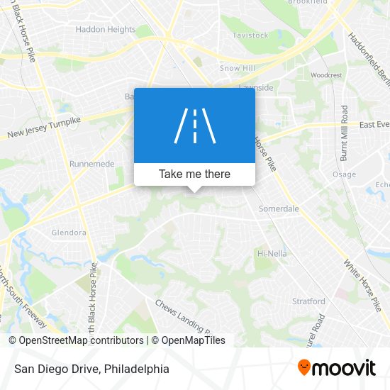 San Diego Drive map