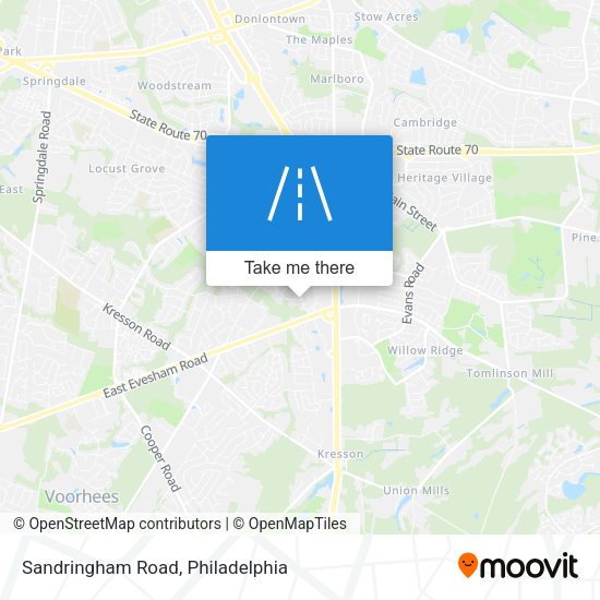 Mapa de Sandringham Road