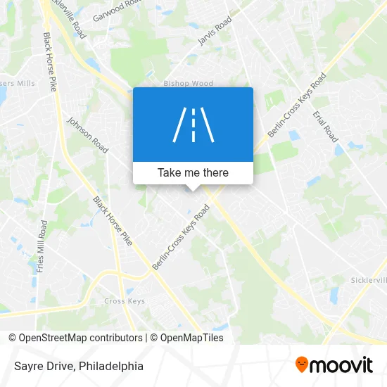 Sayre Drive map