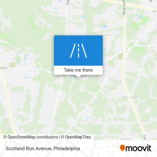 Mapa de Scotland Run Avenue