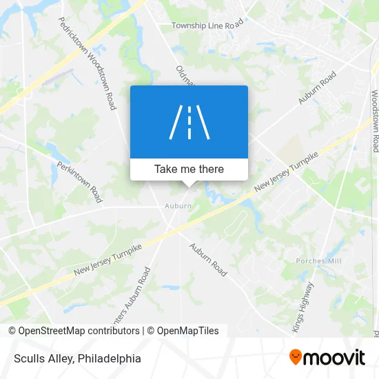 Sculls Alley map