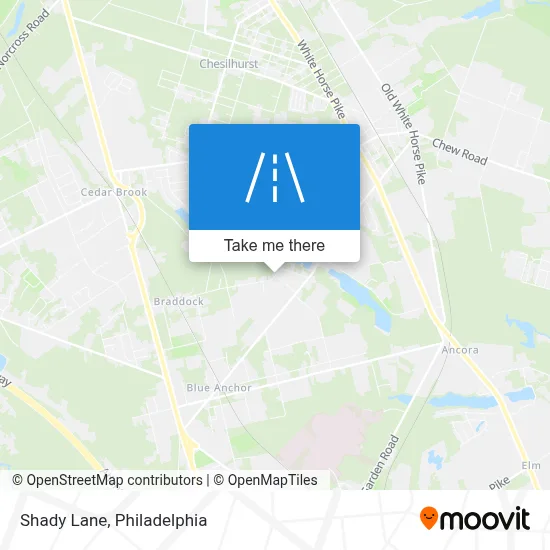 Shady Lane map