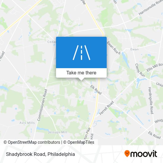 Shadybrook Road map