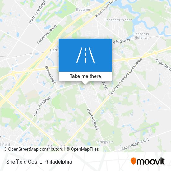 Mapa de Sheffield Court