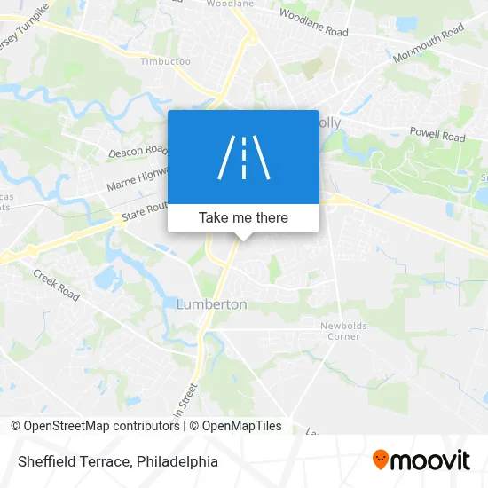 Sheffield Terrace map
