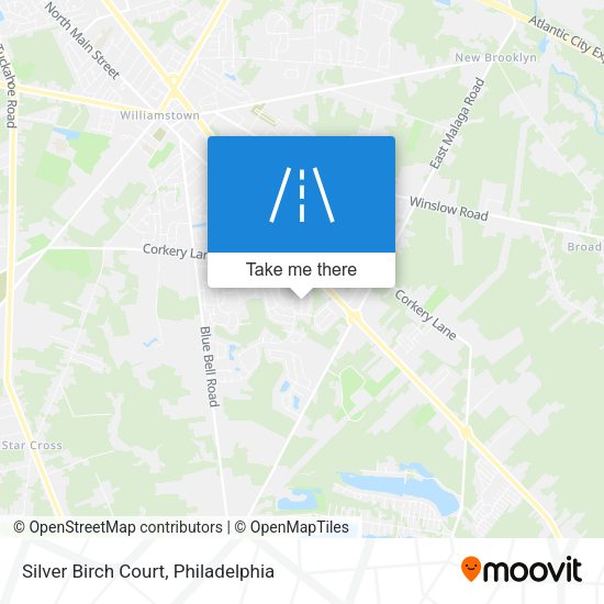 Silver Birch Court map