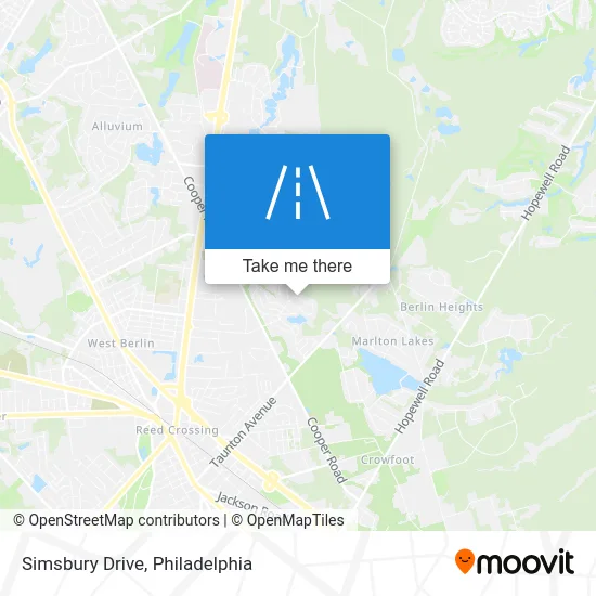 Simsbury Drive map