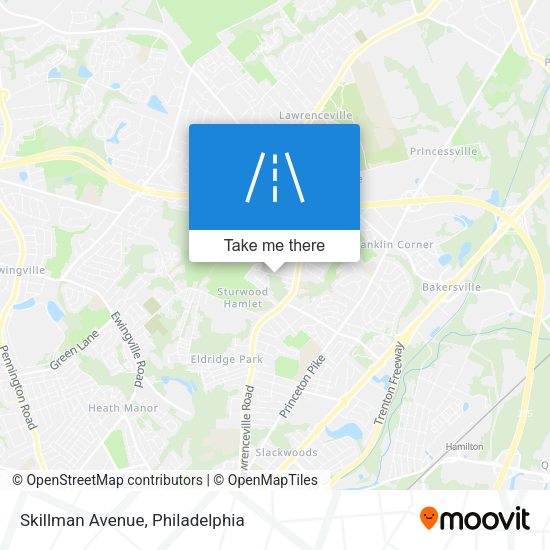 Mapa de Skillman Avenue