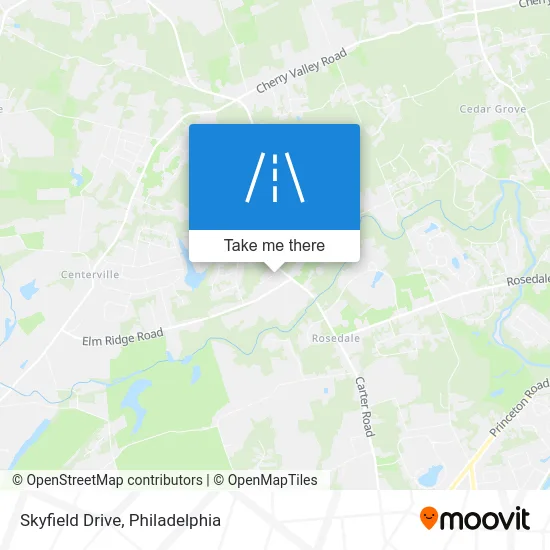 Skyfield Drive map