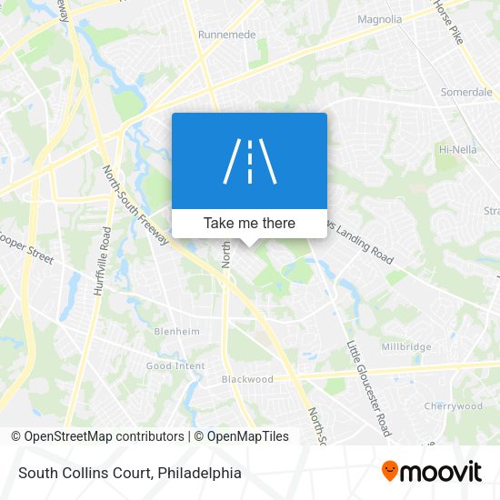 South Collins Court map
