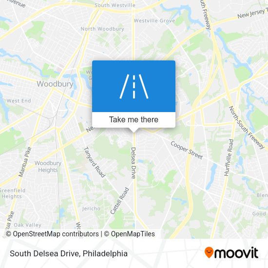 South Delsea Drive map