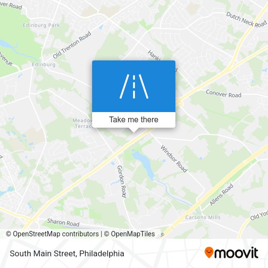 South Main Street map