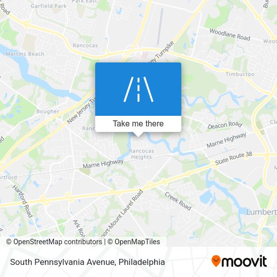 Mapa de South Pennsylvania Avenue