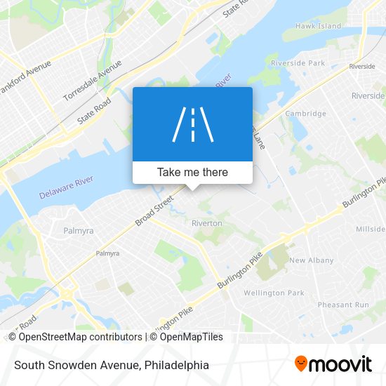 South Snowden Avenue map
