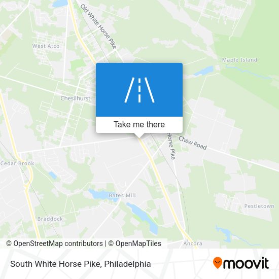 South White Horse Pike map