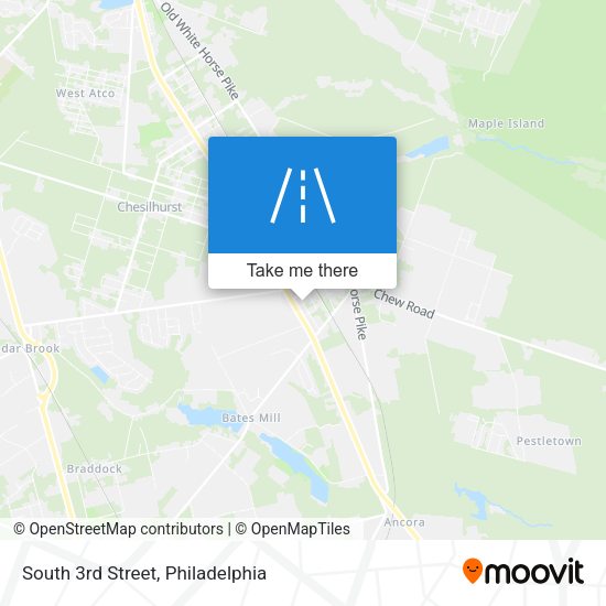 Mapa de South 3rd Street