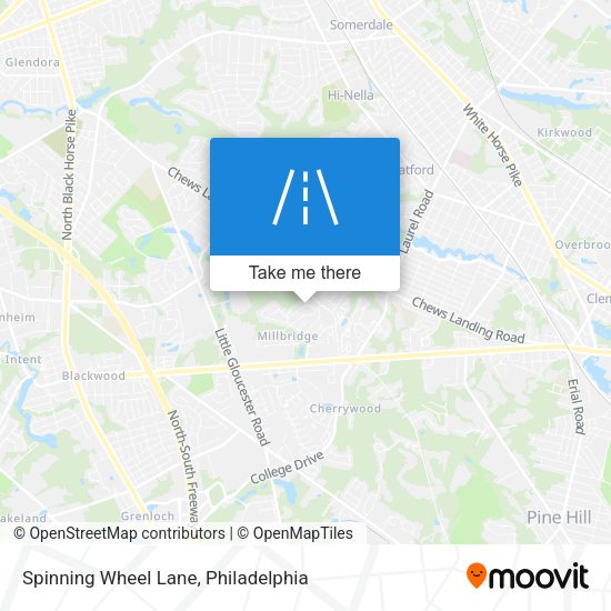 Spinning Wheel Lane map