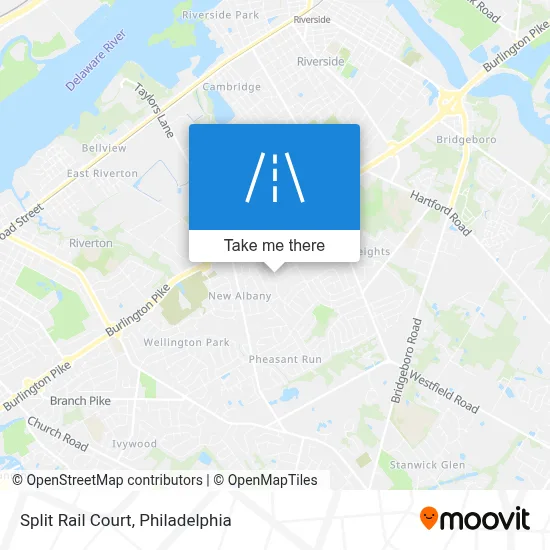 Split Rail Court map