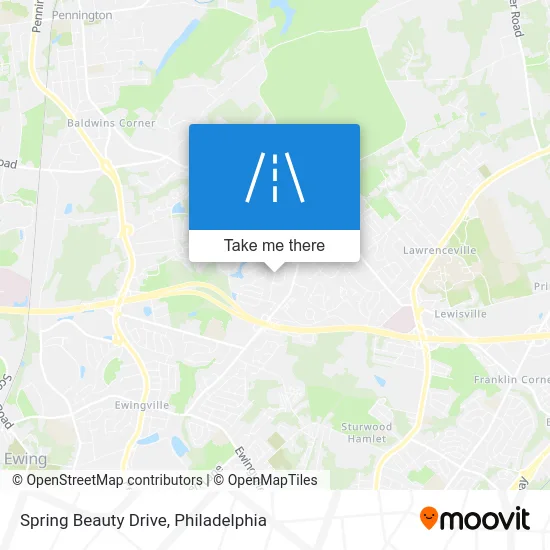 Spring Beauty Drive map