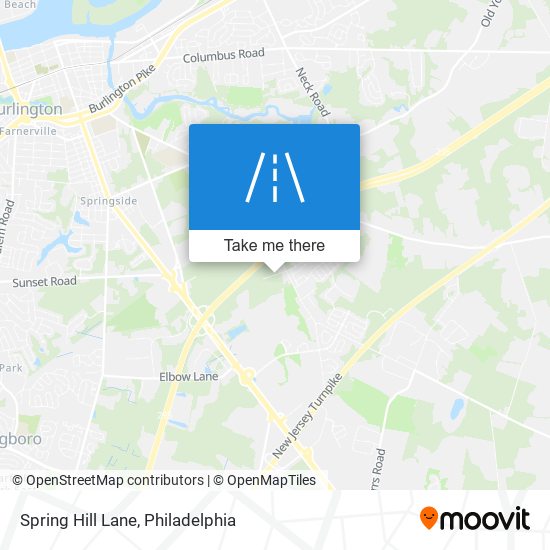 Spring Hill Lane map