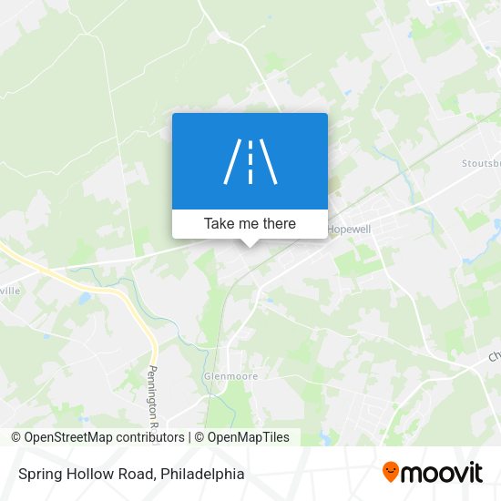 Spring Hollow Road map