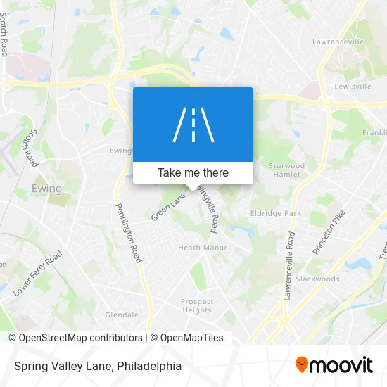 Spring Valley Lane map