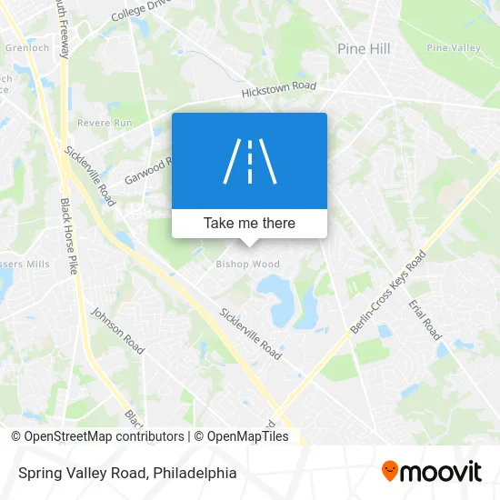 Spring Valley Road map