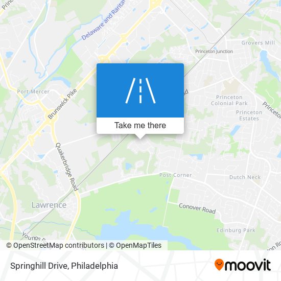 Mapa de Springhill Drive