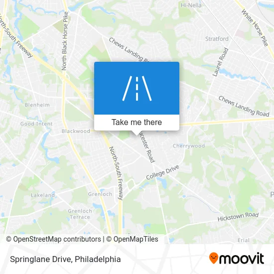 Springlane Drive map