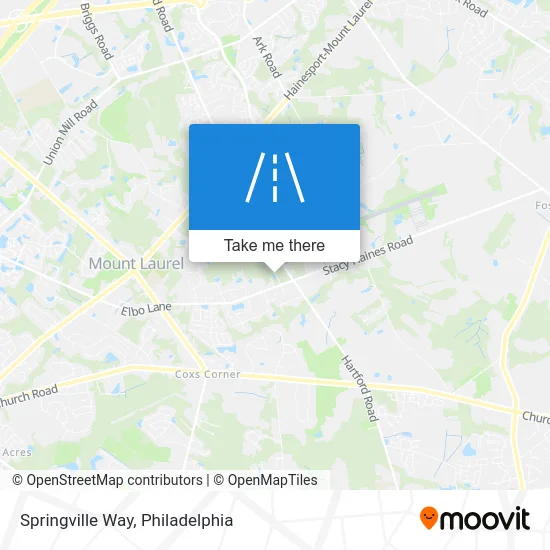 Springville Way map