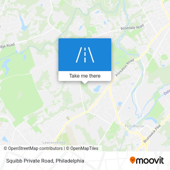 Squibb Private Road map