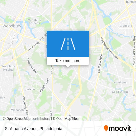 St Albans Avenue map