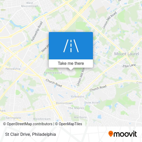 Mapa de St Clair Drive