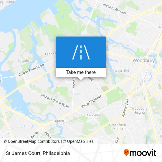 Mapa de St James Court