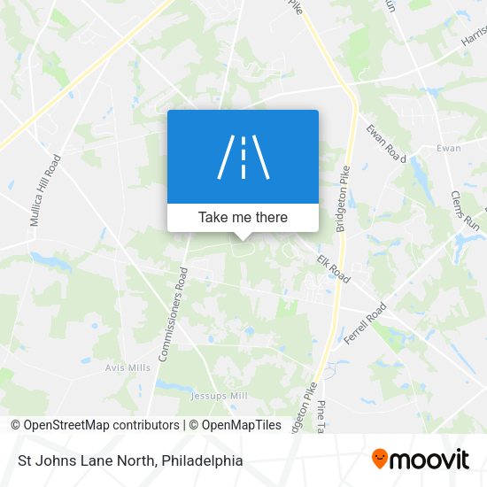St Johns Lane North map